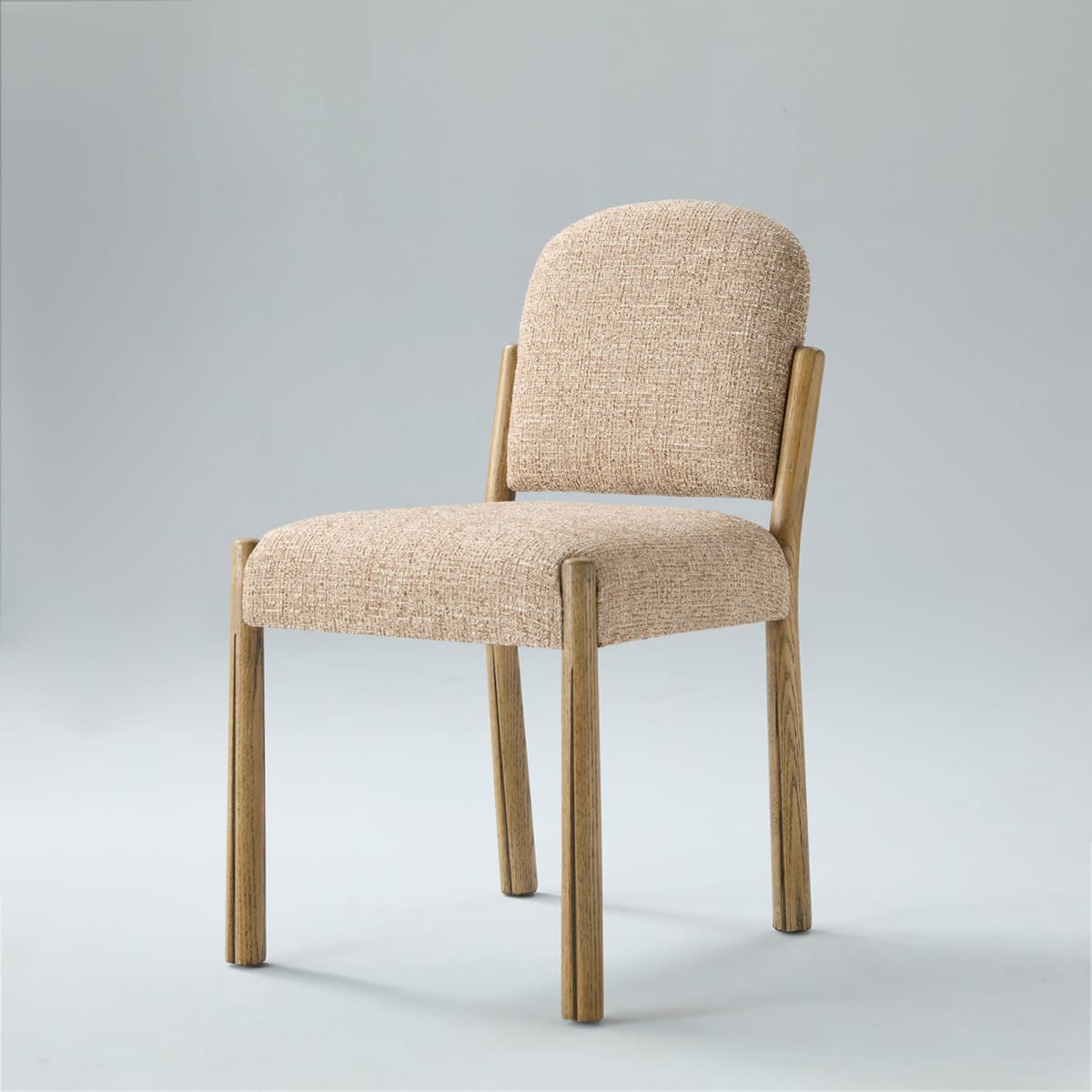 Zane Upholstered Dining Chair with Solid Oak Frame