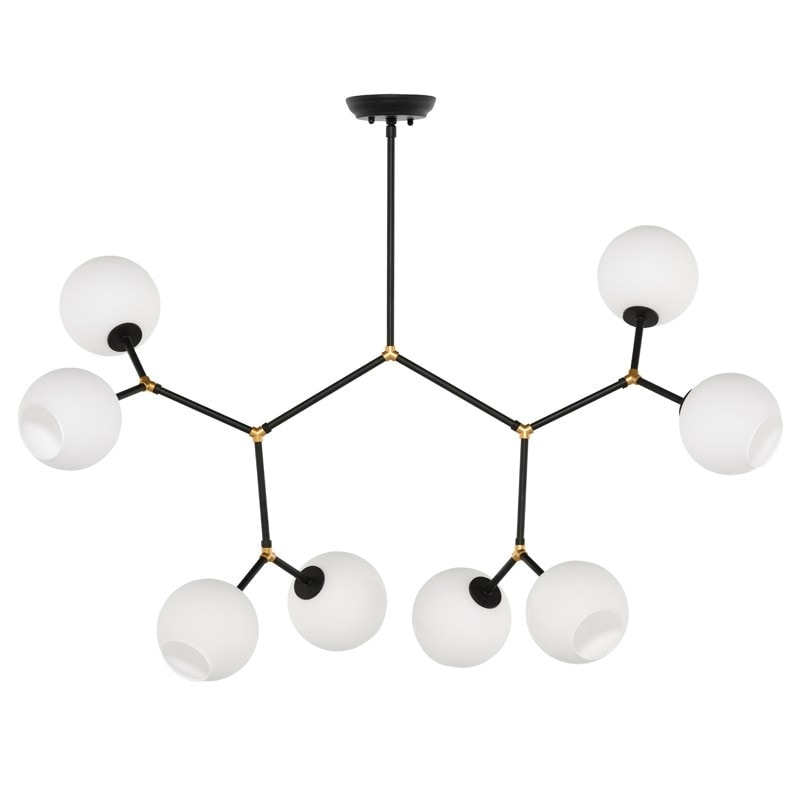 Atom 8 Pendant Light White