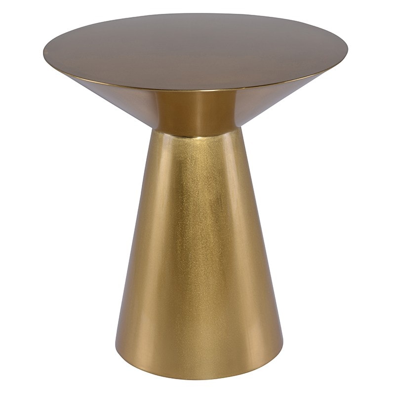 Owen Side Table Gold Round