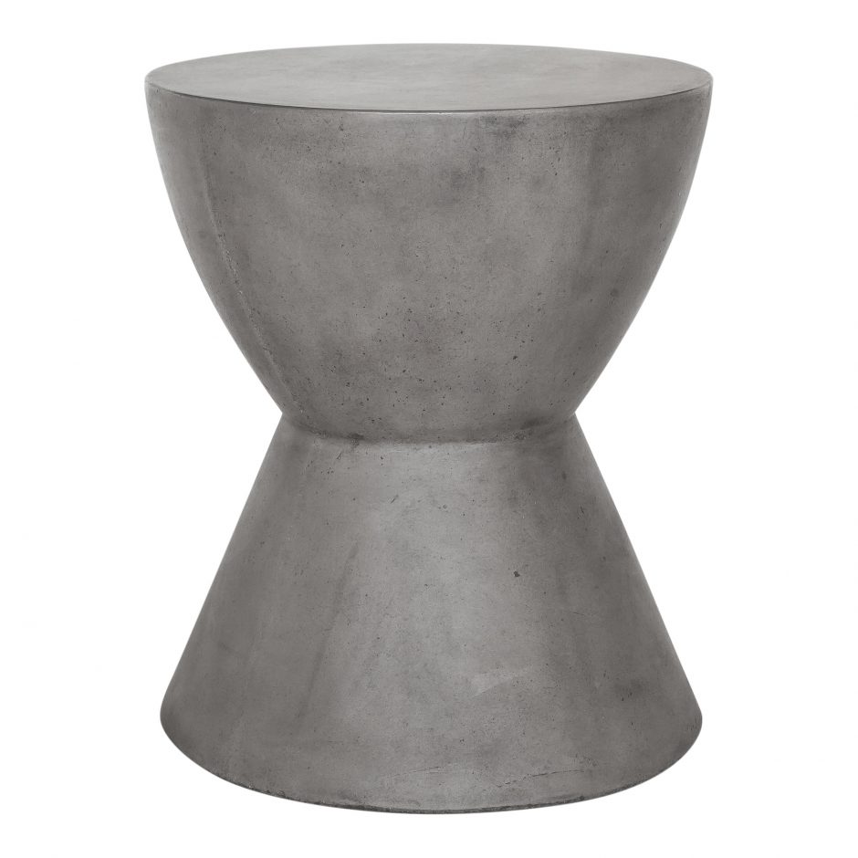 Hourglass Outdoor Stool Grey