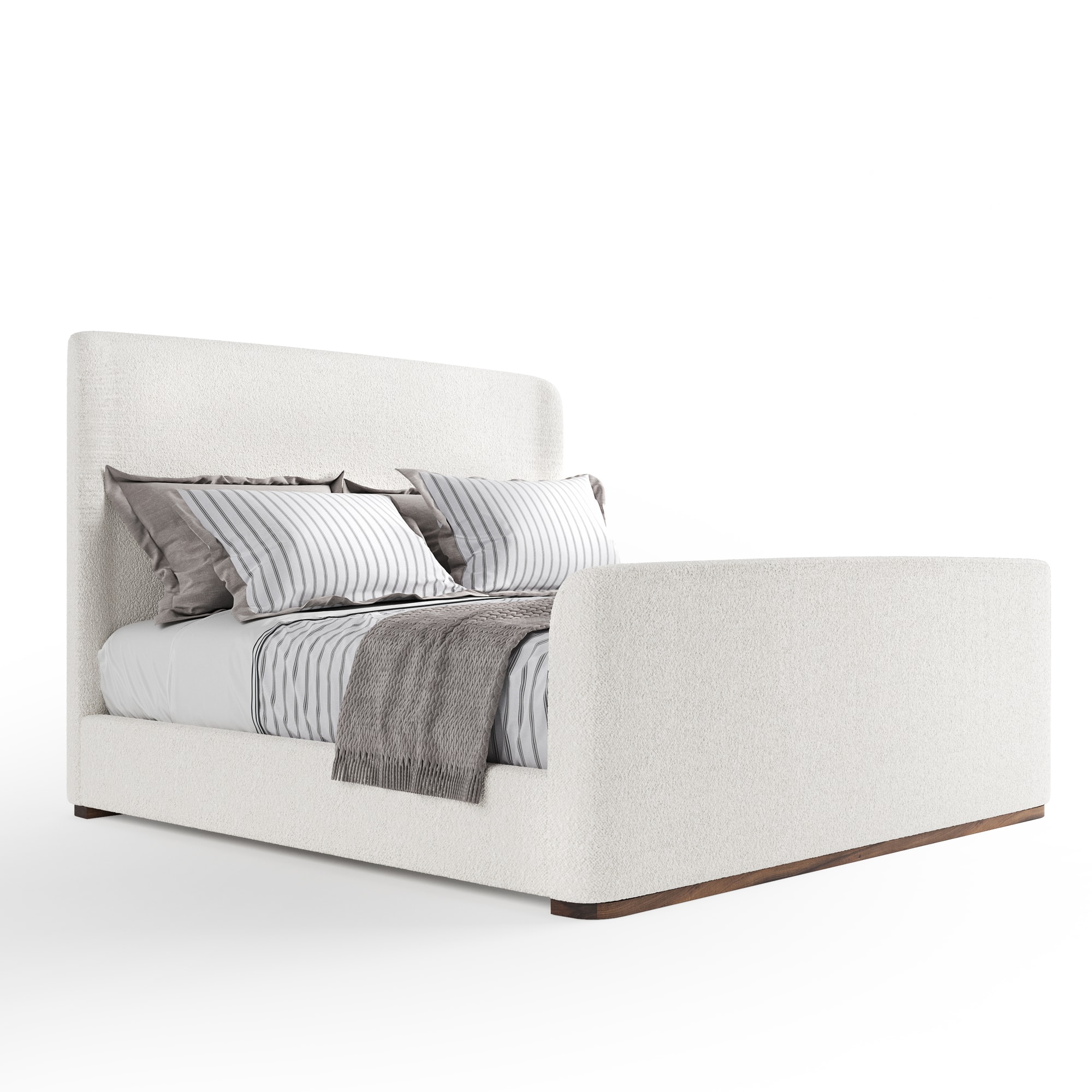 Avery King Bed White