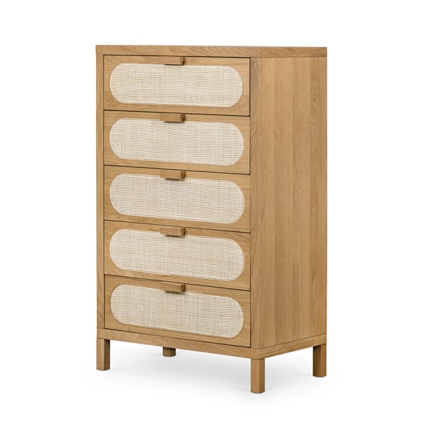 Allegra 5 Drawer Wooden Dresser