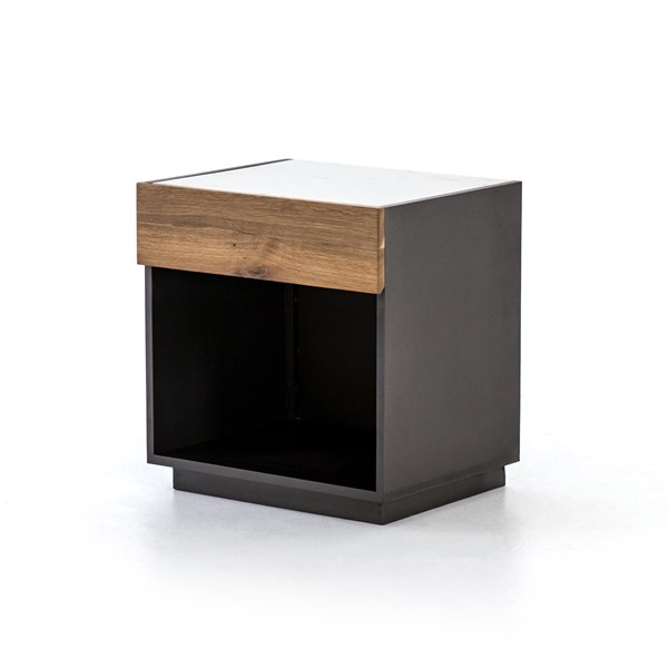 Holland Nightstand – Grey Lacquer