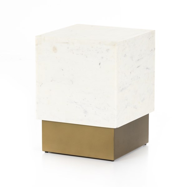 Camilo End Table – White Marble
