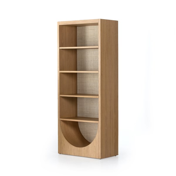 Higgs Bookcase – Honey Oak Veneer