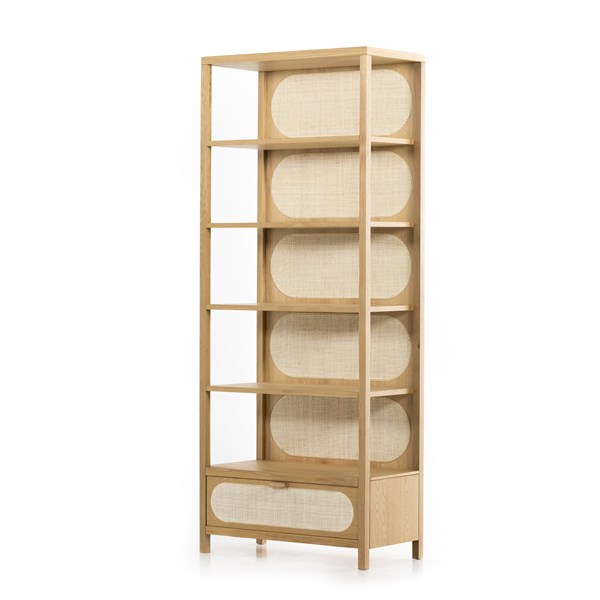Allegra Bookcase – Honey Oak Veneer