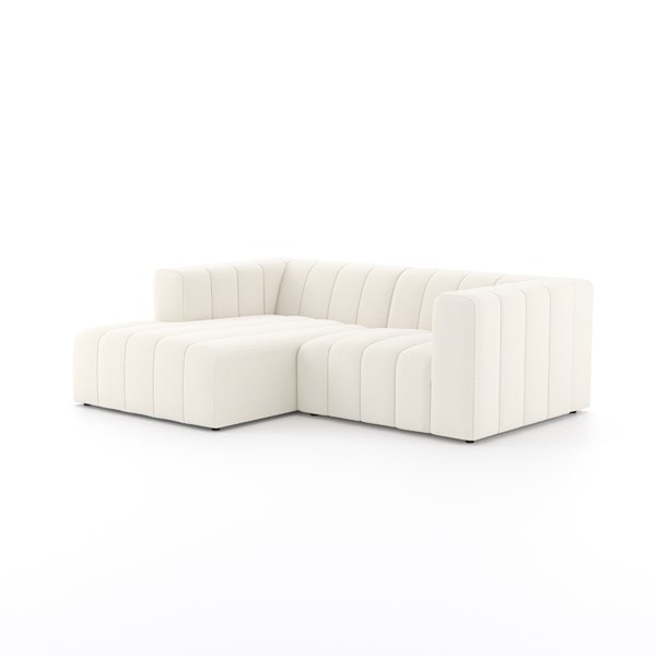 Langham Channeled 2-pc Sectional White