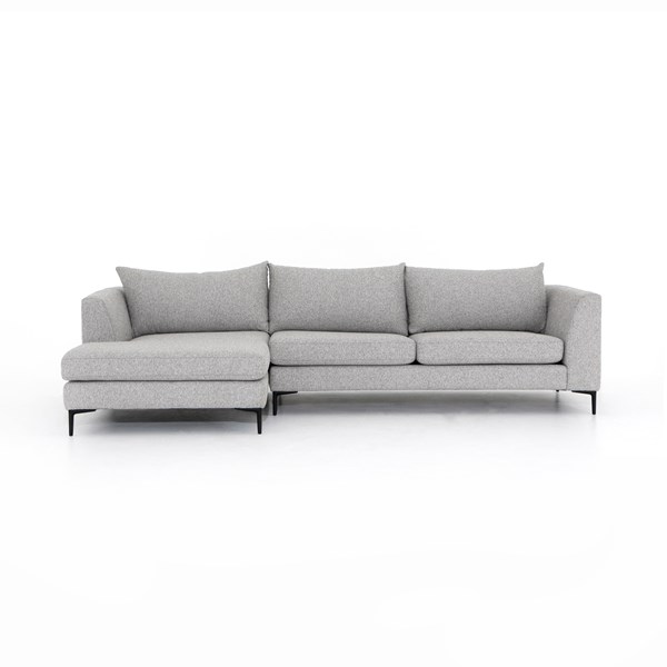 Madeline 2-pc Sectional Light Grey