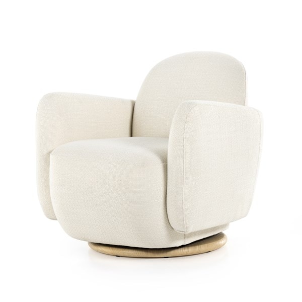 Enya Swivel Chair – Gibson White