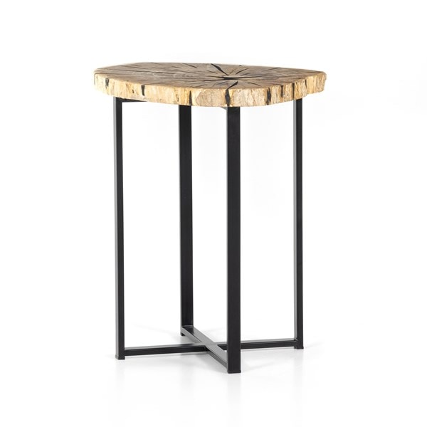 Barren End Table – Light Petrified Wood