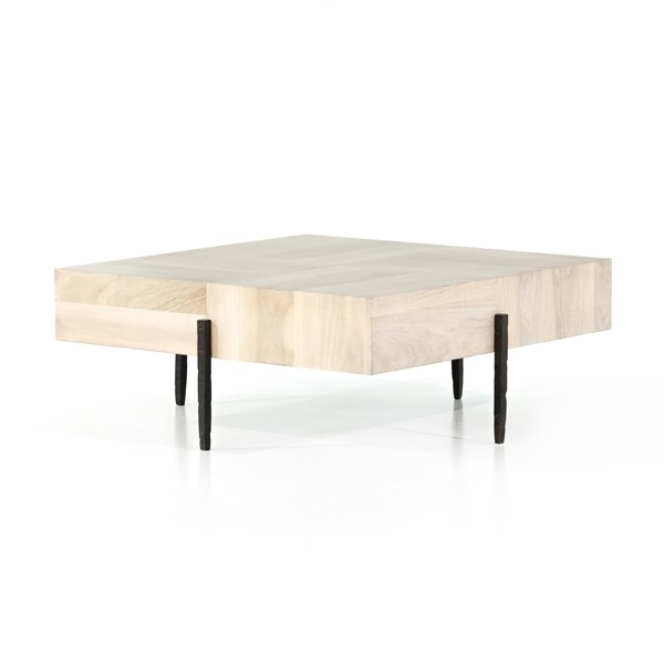 Indra Square Coffee Table White