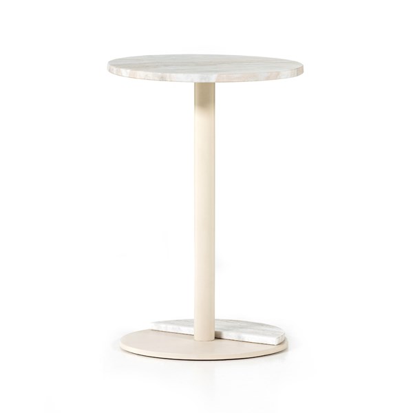 Dine End Table White