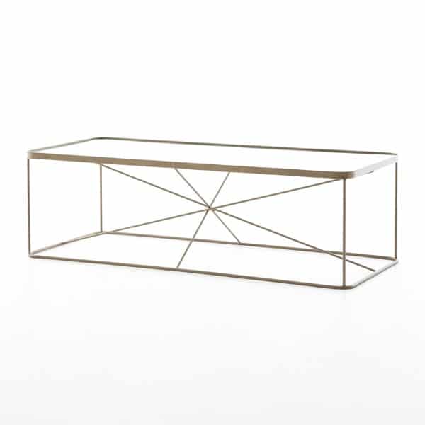 Lucas Coffee Table – Antique Brass