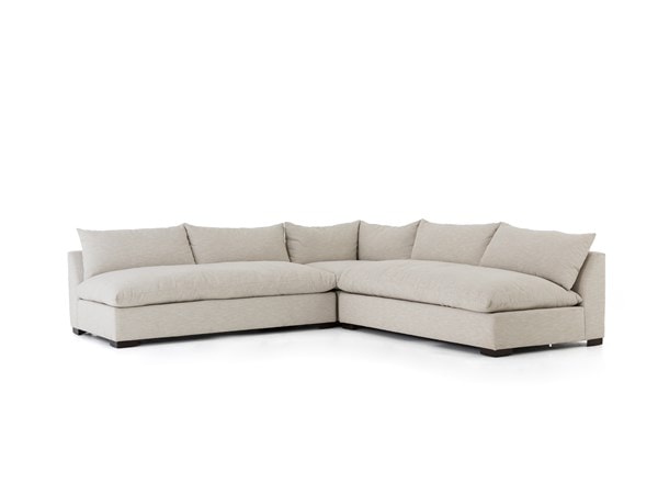 Grant 3-pc Sectional Light Grey